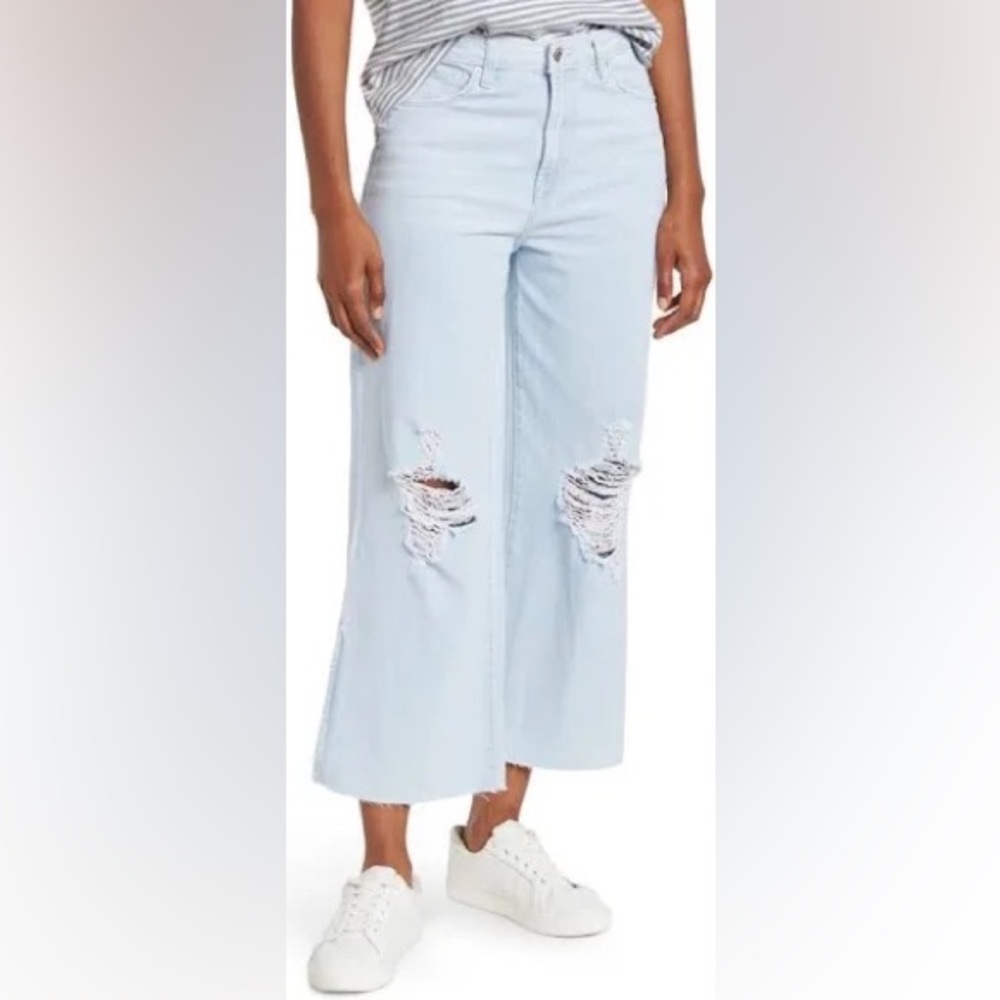 NWOT Kenzie High Waisted Jeans True Vintage 4/27 The Wide Leg w/ Split hem